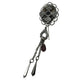 Vintage Silver Tone Collectible Dangly Pin with Cross Pendant - A+ Stuff - Brooch - A+ Stuff