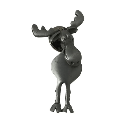Vintage Silver Tone Moose Pin - Marked JJ on the back - A+ Stuff - pin - A+ Stuff