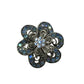 Vintage Silver Tone Pin with Blue Rhinestones - A+ Stuff - pin - A+ Stuff