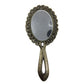 Vintage Silver Toned Hand Held Double Sided Mirror - A+ Stuff - Compact Mirror - A+ Stuff