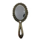 Vintage Silver Toned Hand Held Double Sided Mirror - A+ Stuff - Compact Mirror - A+ Stuff