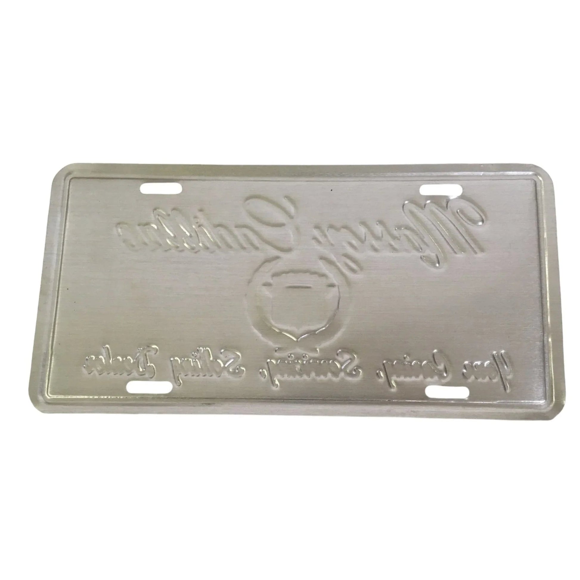 VINTAGE SILVER/BLACK MASSEY CADILLAC LICENSE PLATE - A+ Stuff - Auto Part - A+ Stuff