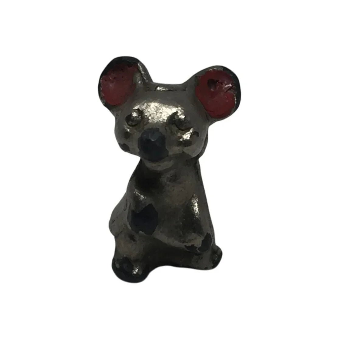 Vintage Small Miniature Pewter Mouse Figurine - A+ Stuff - Figurines - A+ Stuff