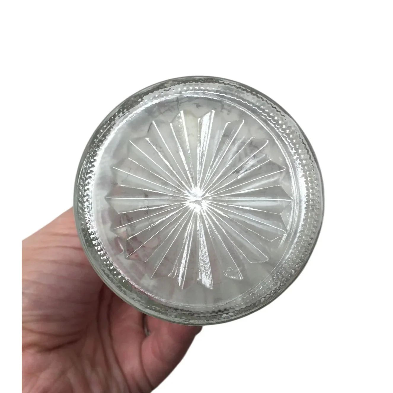 Vintage Small Patterned Clear Glass 6 Inch Vase - A+ Stuff - Vase or Holder - A+ Stuff