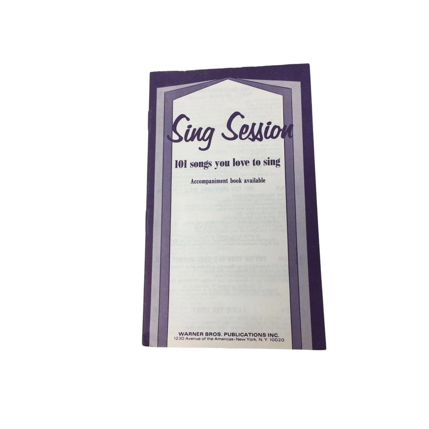 Vintage Songbook ''SING SESSION 101 SONGS YOU LOVE TO SING'' - A+ Stuff - books - A+ Stuff