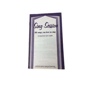 Vintage Songbook ''SING SESSION 101 SONGS YOU LOVE TO SING''