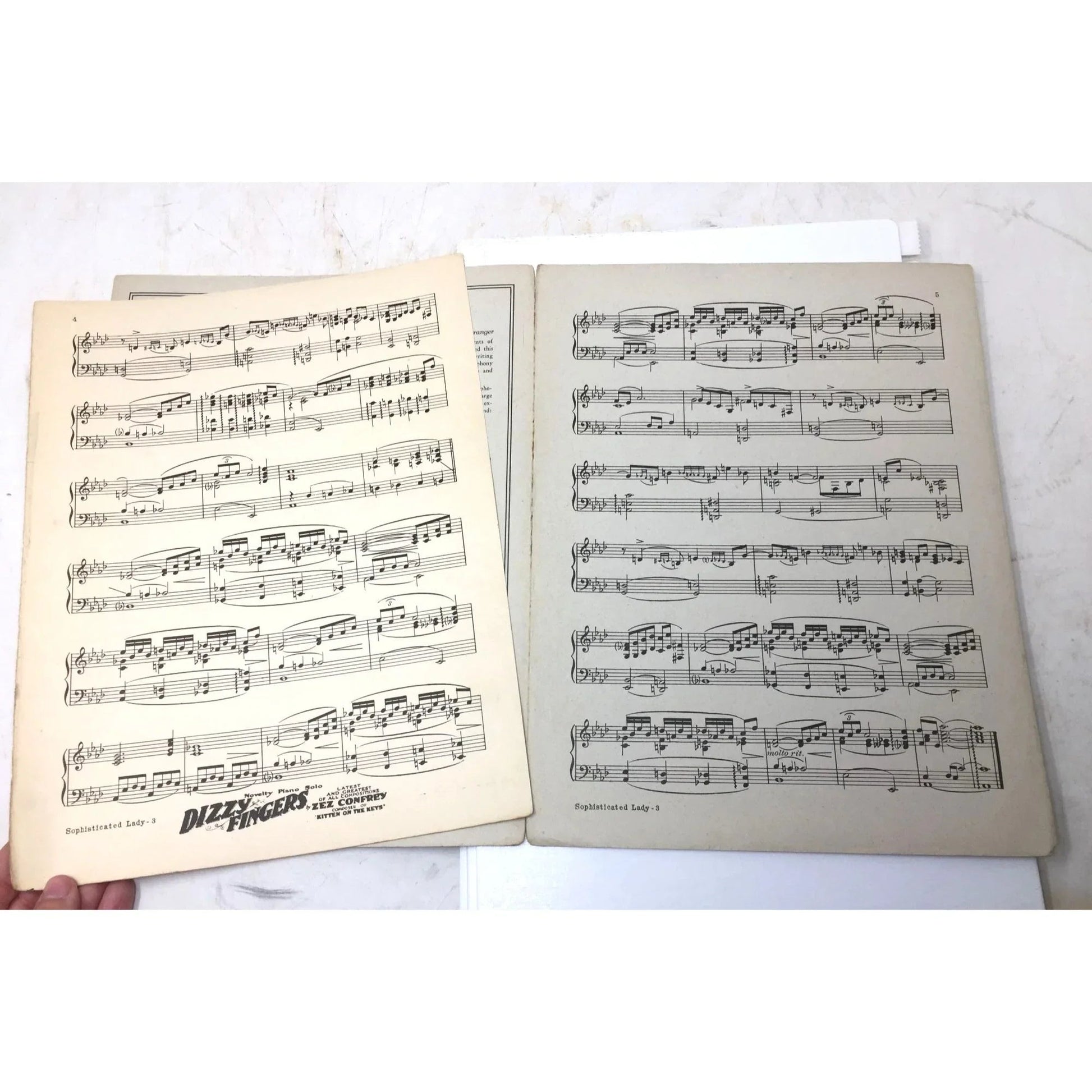 Vintage 'Sophisticated Lady' Sheet Music - unbranded - SHEET MUSIC - A+ Stuff