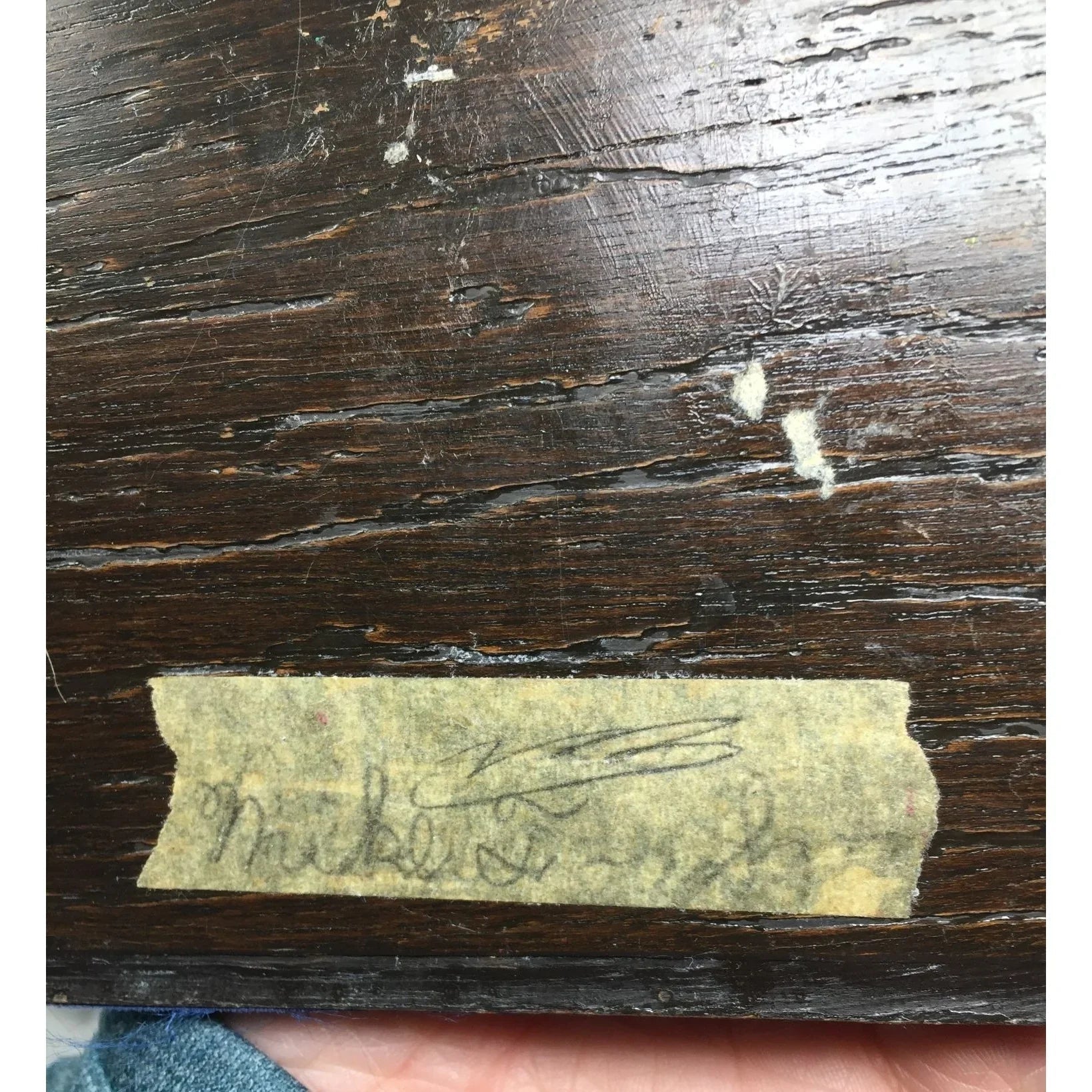 Vintage Square Wooden Piece with Two Soldiers on the front - A+ Stuff - art print - A+ Stuff
