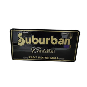 Vintage Suburban Cadillac Troy Motor Mall License Plate