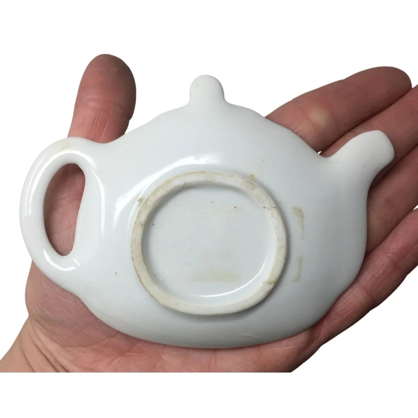 Vintage Tea Pot Miniature Saucer Plate with Handle - A+ Stuff - Plates - A+ Stuff