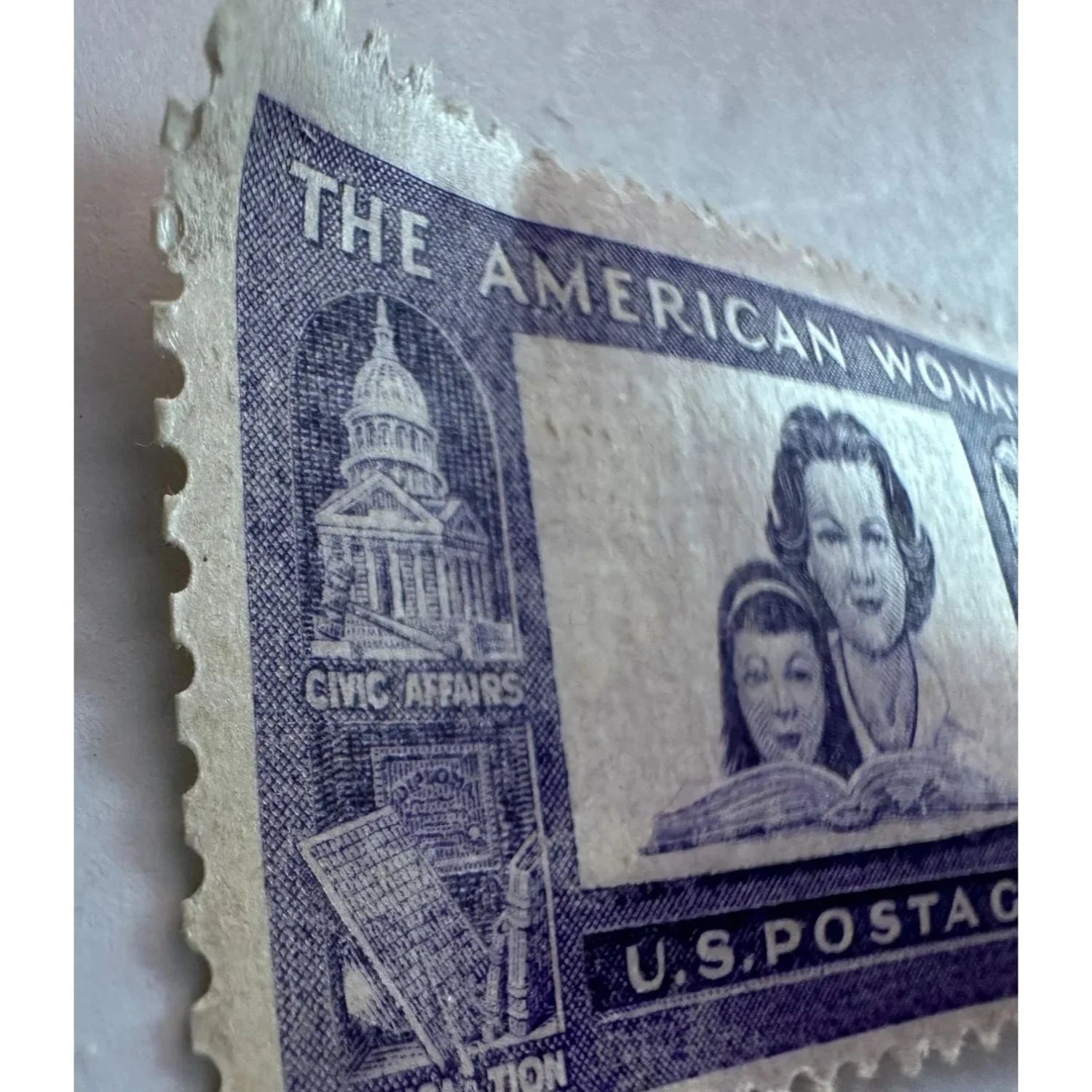 Vintage ''The American Woman'' 4 Cent U.S. Postage Stamp - A+ Stuff - Stamp - A+ Stuff