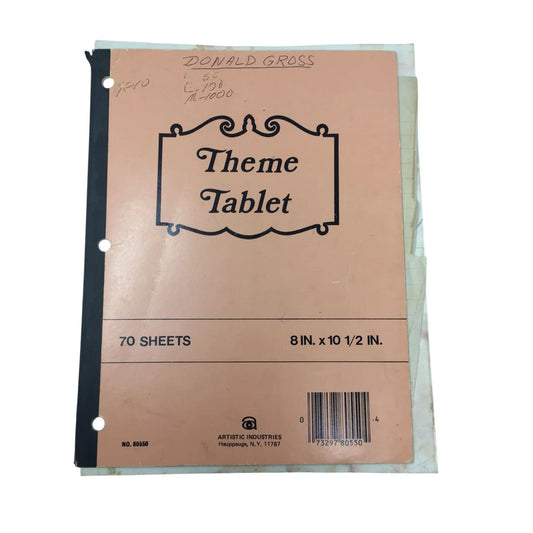 Vintage ''Theme Tablet'' Notebook (8'' x 10.5'') - A+ Stuff - Books - A+ Stuff