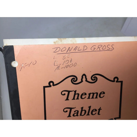 Vintage ''Theme Tablet'' Notebook (8'' x 10.5'') - A+ Stuff - Books - A+ Stuff