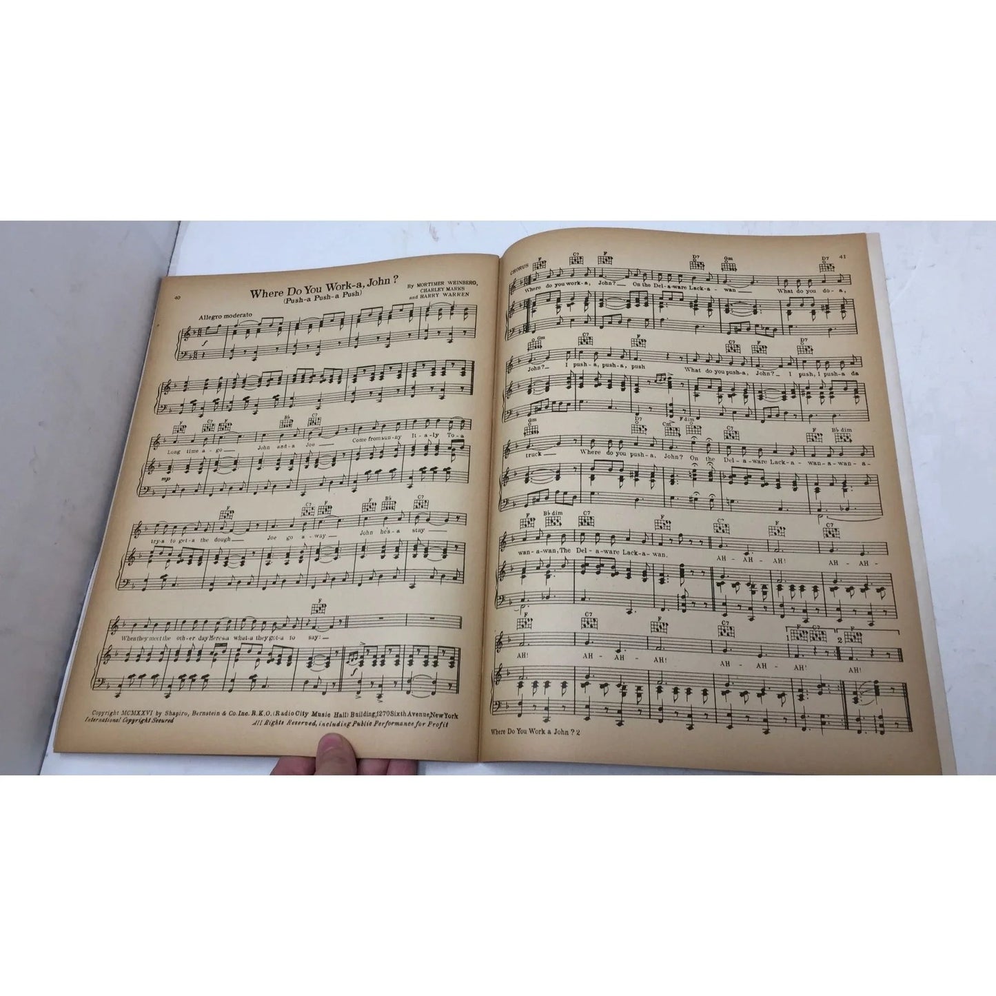 Vintage Tiny Hill's All - Time Old - Timers Song Folio music book - A+ Stuff - Sheet Music - A+ Stuff
