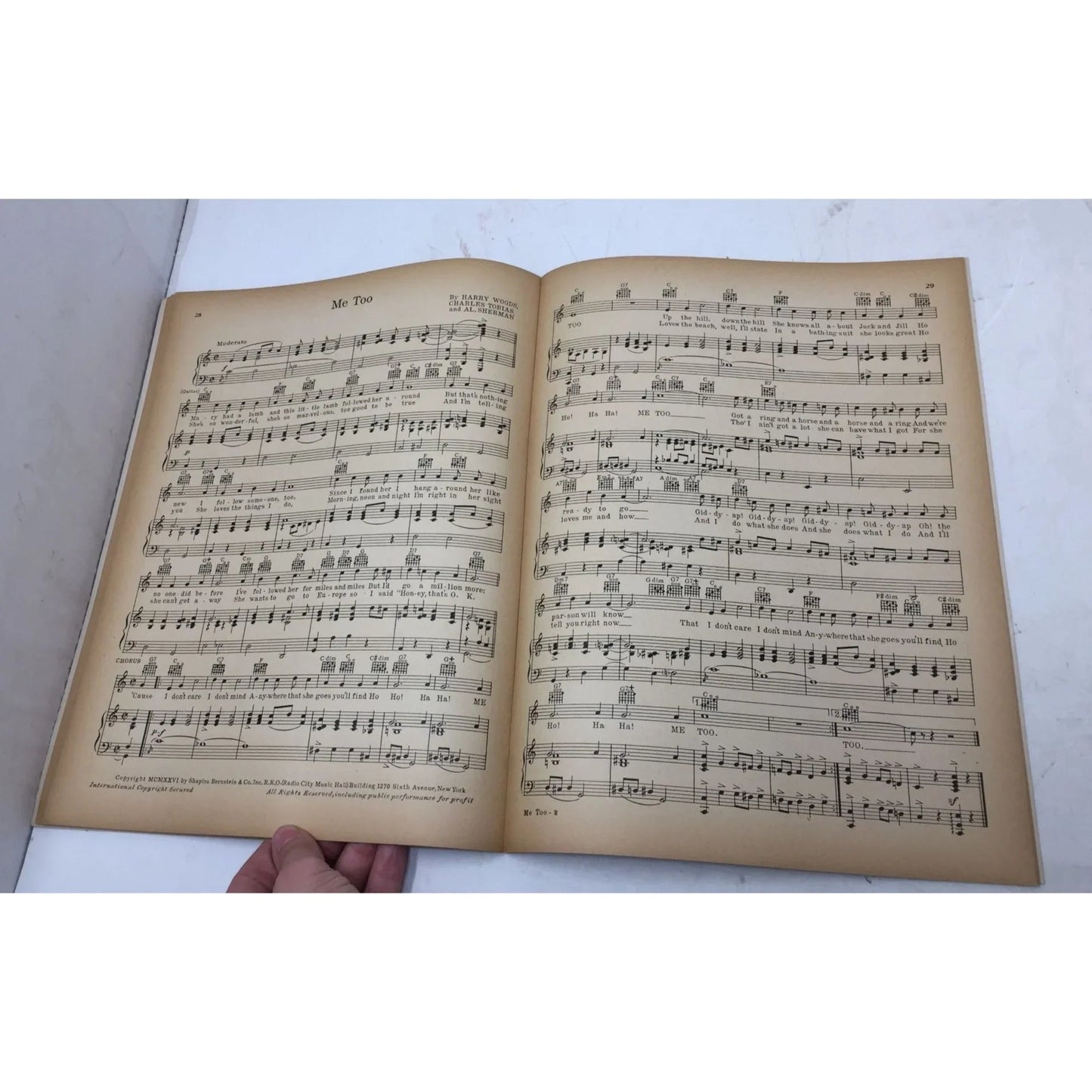 Vintage Tiny Hill's All - Time Old - Timers Song Folio music book - A+ Stuff - Sheet Music - A+ Stuff