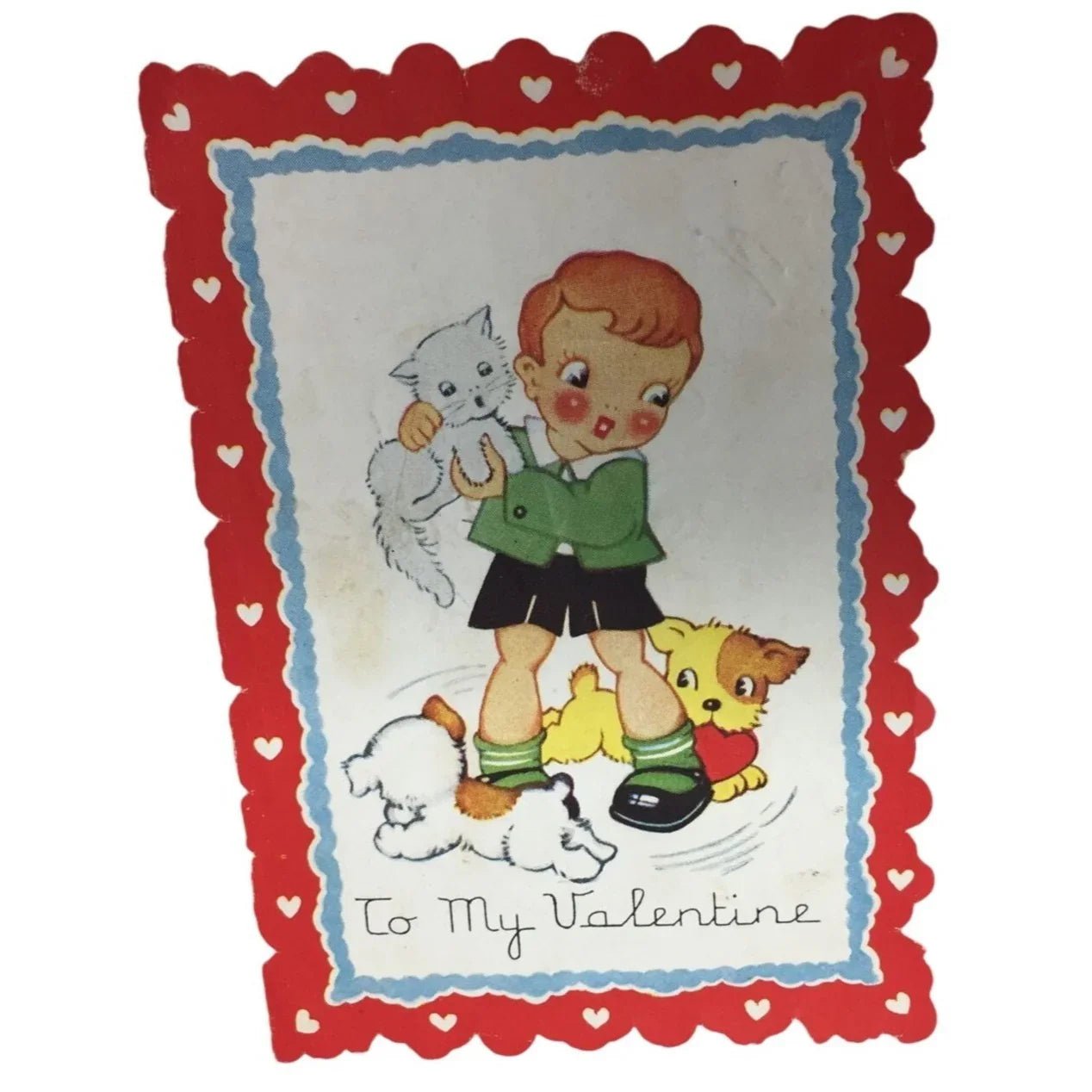 Vintage Valentines Day Card - ''To my Valentine'' - A+ Stuff - Collectibles - A+ Stuff