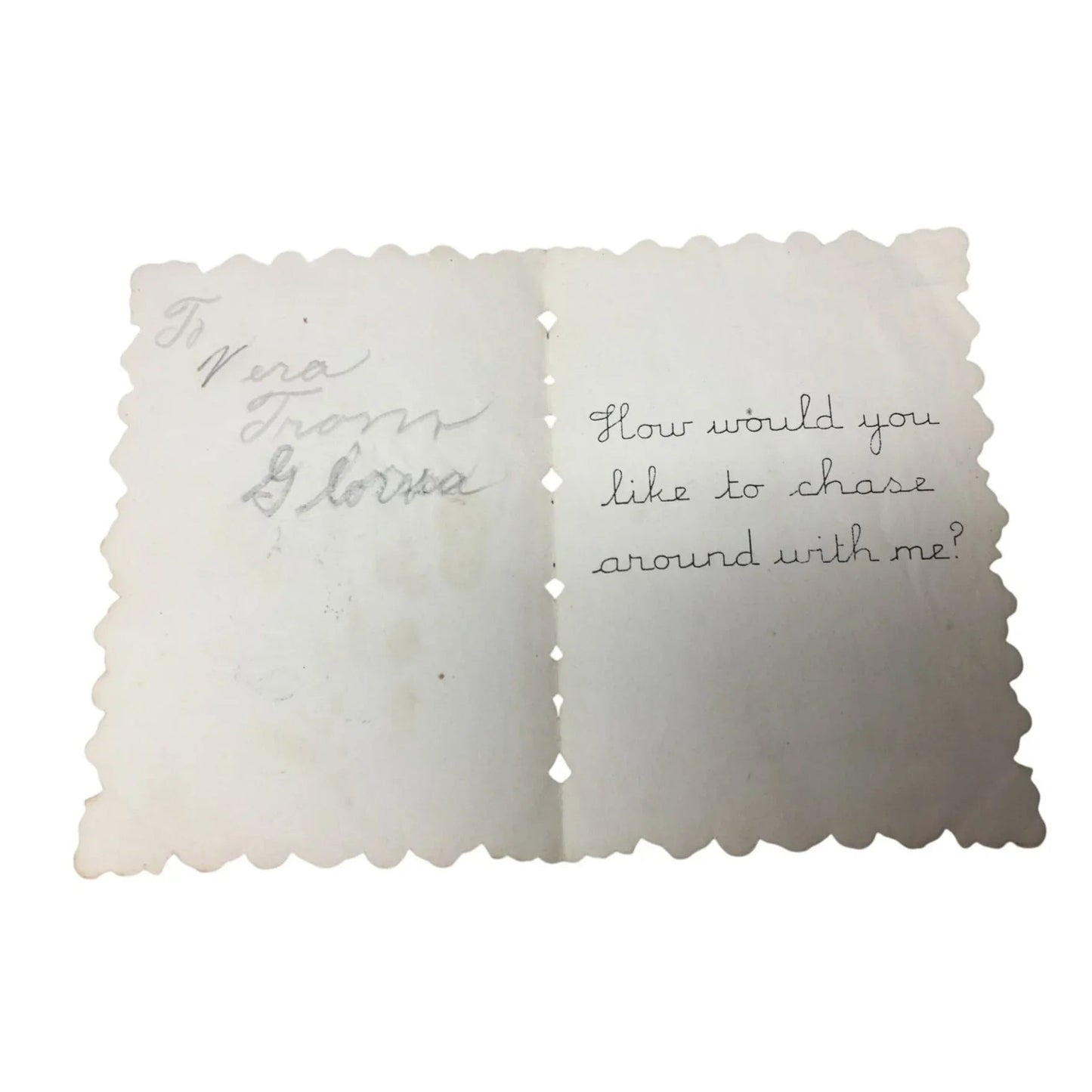 Vintage Valentines Day Card - ''To my Valentine'' - A+ Stuff - Collectibles - A+ Stuff