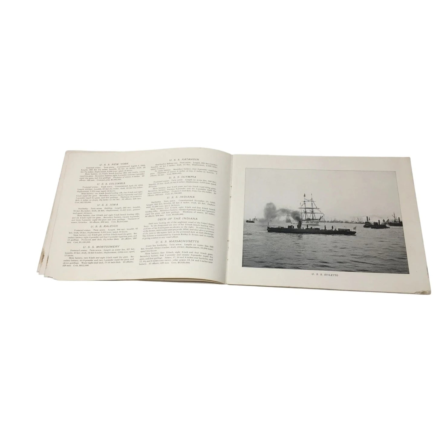 Vintage War Ships of The United States Navy Collectible Book - A+ Stuff - Books - A+ Stuff