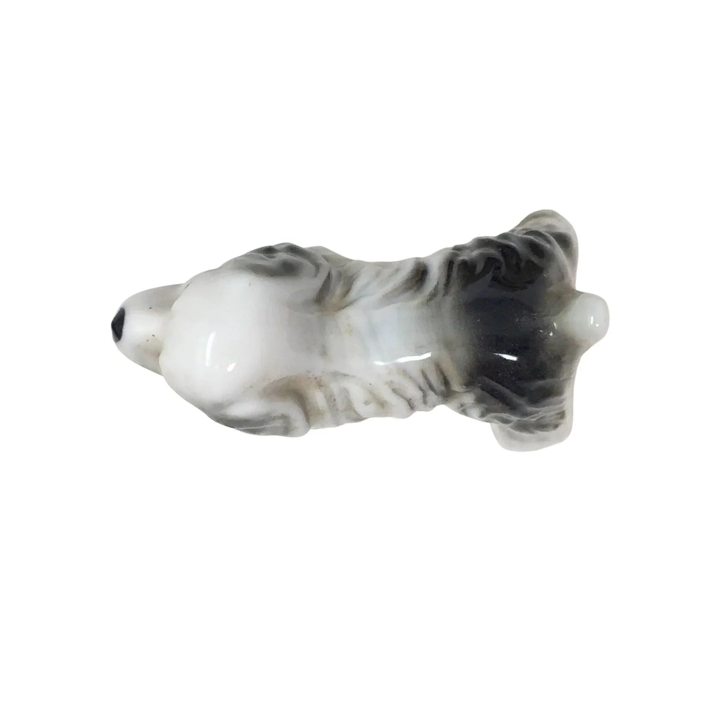 Vintage White and Black Cavalier King Charles Spaniel Dog figurine - A+ Stuff - Figurines - A+ Stuff
