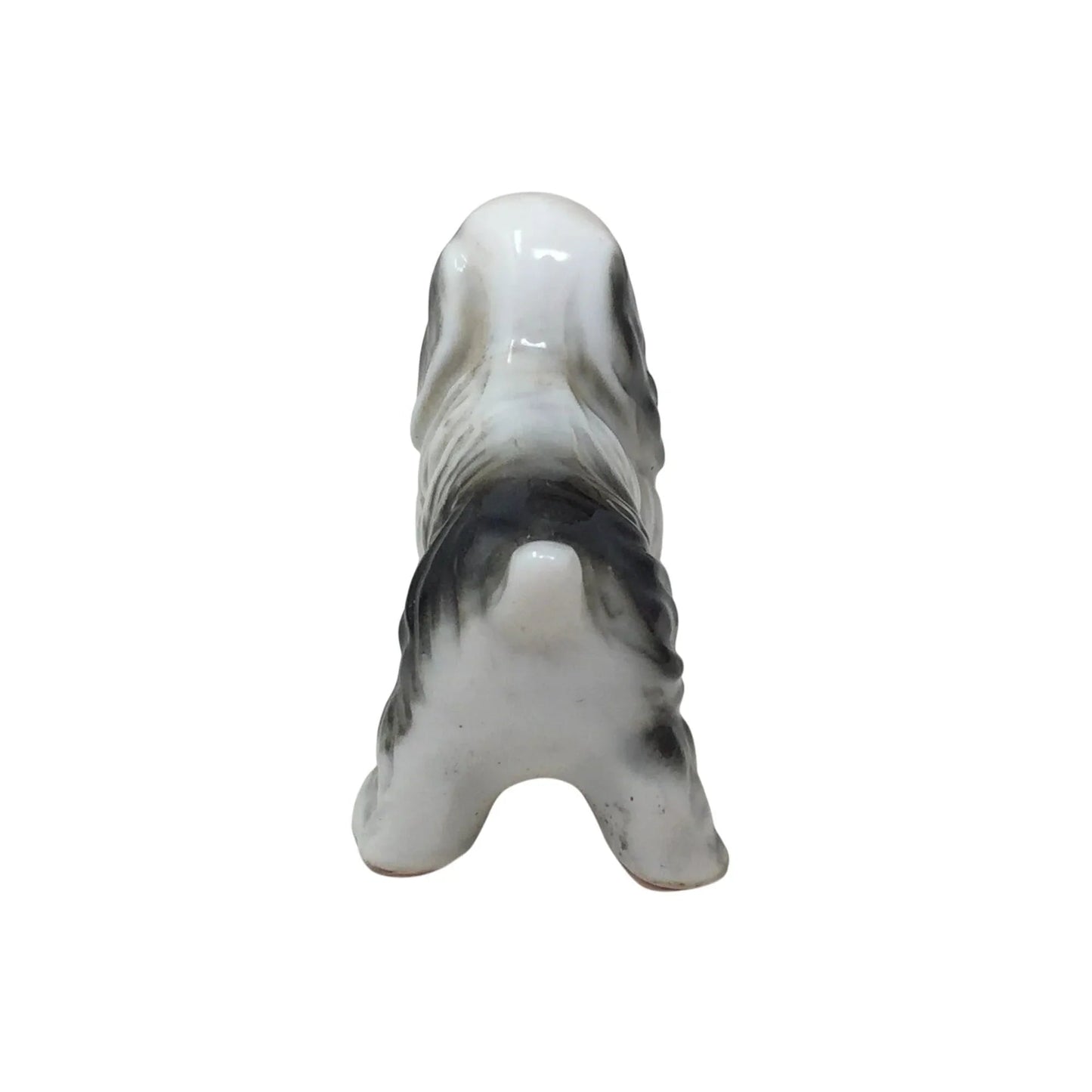 Vintage White and Black Cavalier King Charles Spaniel Dog figurine - A+ Stuff - Figurines - A+ Stuff