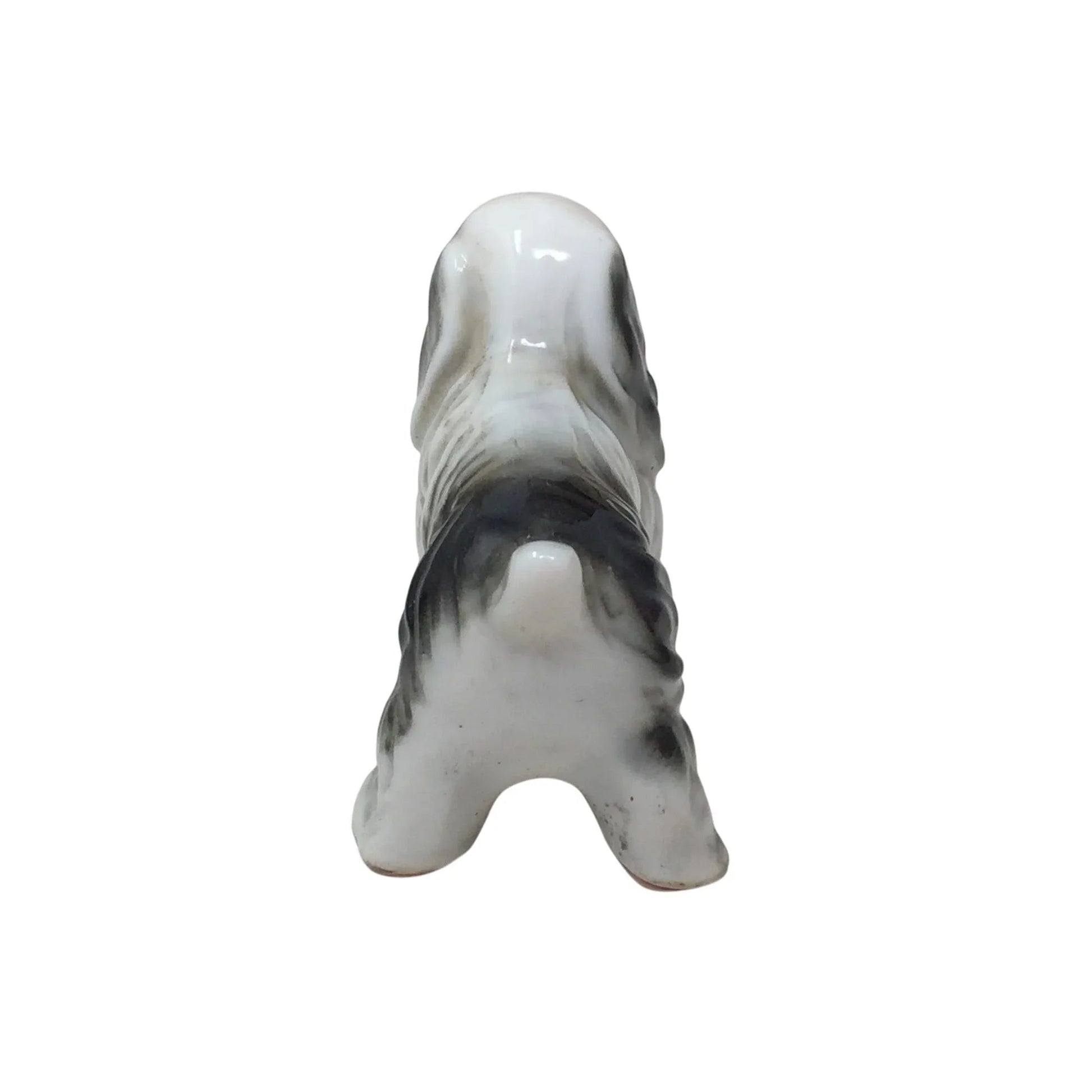 Vintage White and Black Cavalier King Charles Spaniel Dog figurine - A+ Stuff - Figurines - A+ Stuff