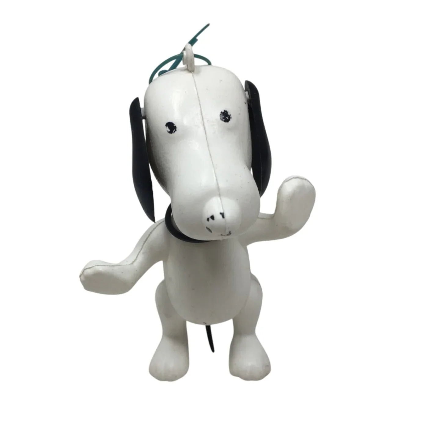 Vintage White and Black Snoopy Peanuts Plastic Christmas Tree Ornament - A+ Stuff - Holiday Ornaments - A+ Stuff