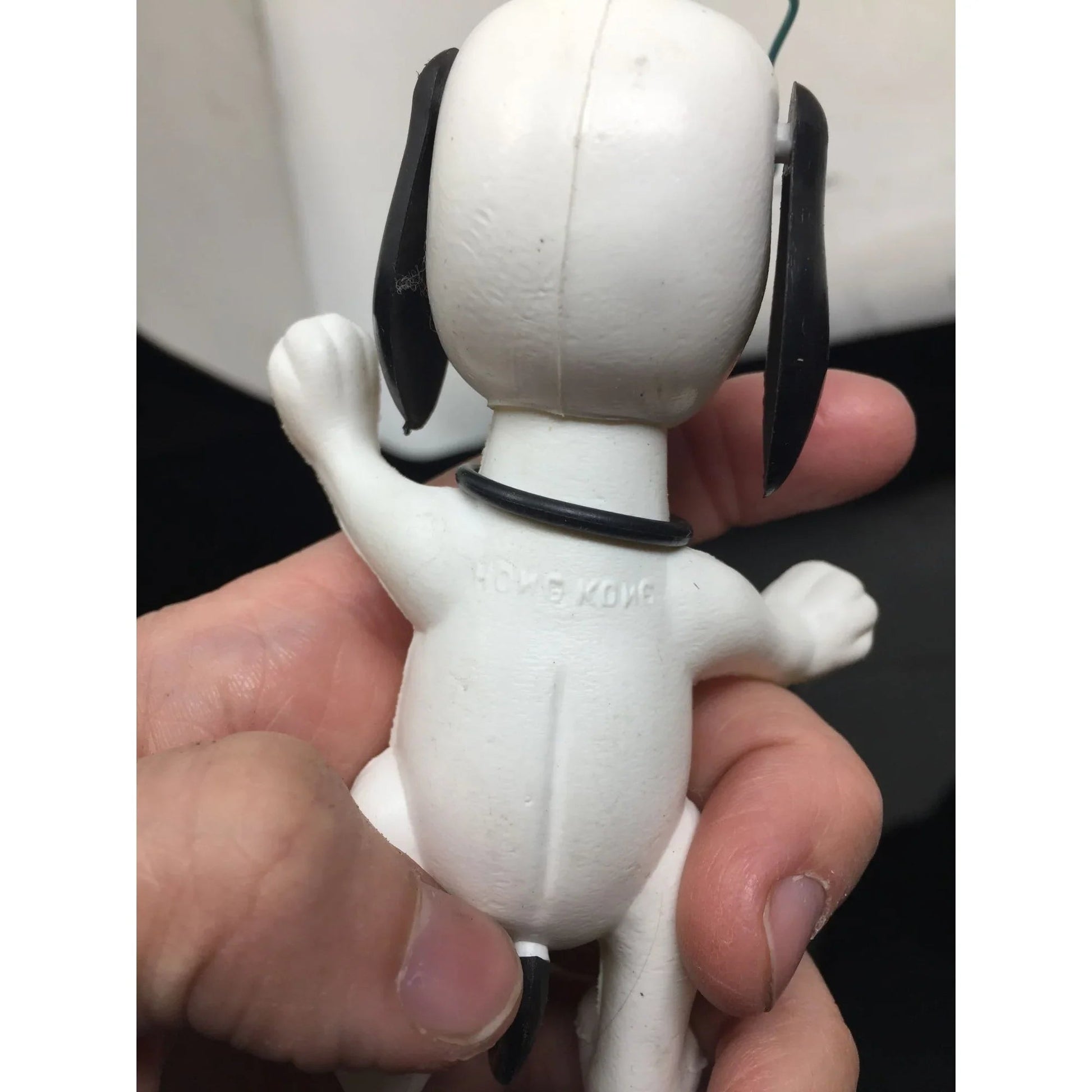 Vintage White and Black Snoopy Peanuts Plastic Christmas Tree Ornament - A+ Stuff - Holiday Ornaments - A+ Stuff
