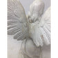 Vintage White Angel Playing a Mandolin Instrument Figurine Statue - A+ Stuff - Figurines - A+ Stuff