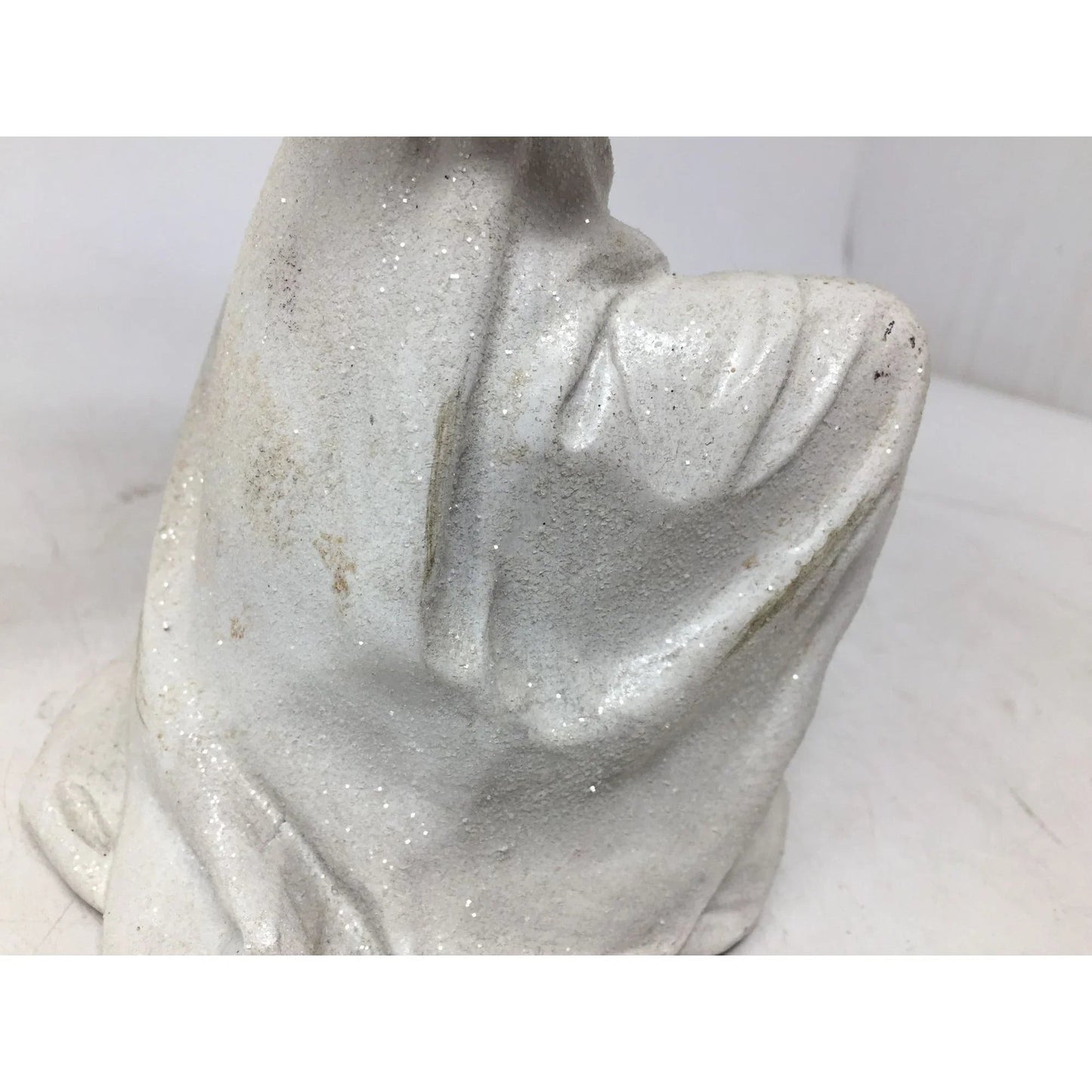 Vintage White Angel Playing a Mandolin Instrument Figurine Statue - A+ Stuff - Figurines - A+ Stuff