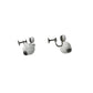 Vintage White Glass Bead Earrings with Screw Backs - A+ Stuff - Earrings - A+ Stuff