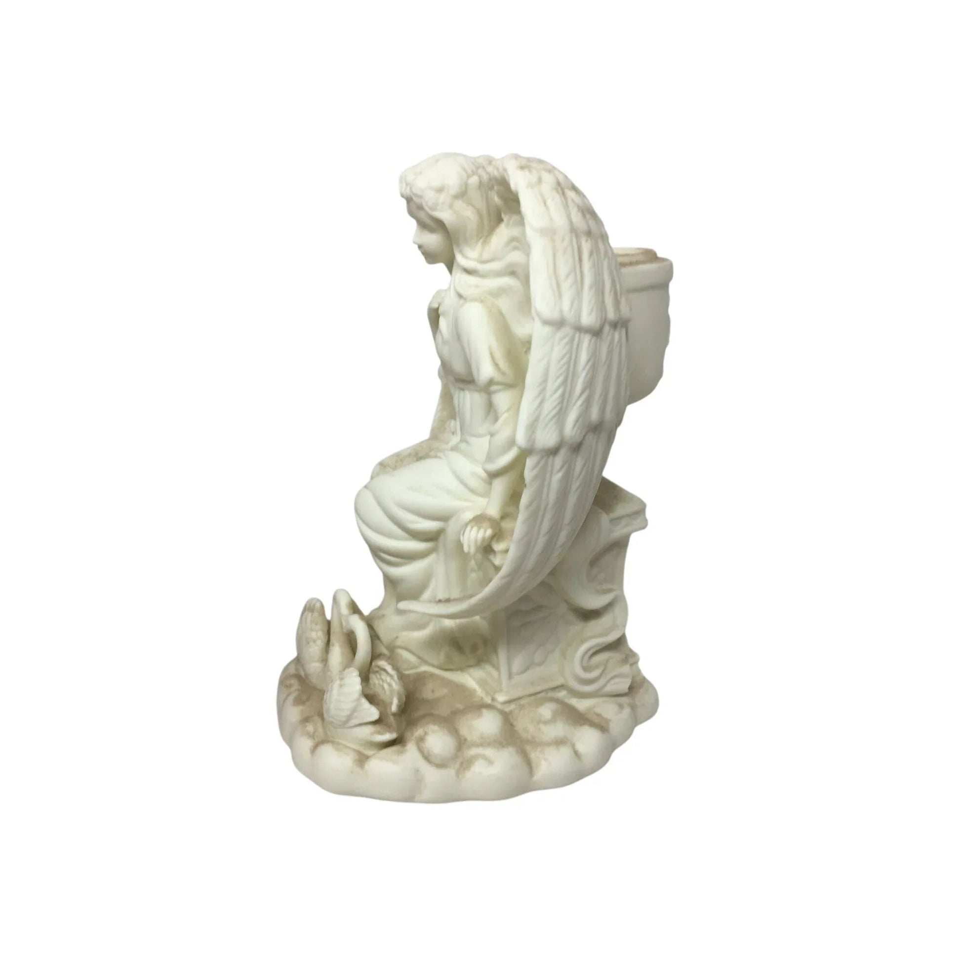 Vintage White ''PartyLite'' Angel Of Love Candle Holder - A+ Stuff - Candle Holders - A+ Stuff