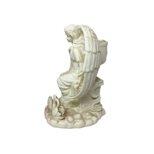 Vintage White ''PartyLite'' Angel Of Love Candle Holder - A+ Stuff - Candle Holders - A+ Stuff