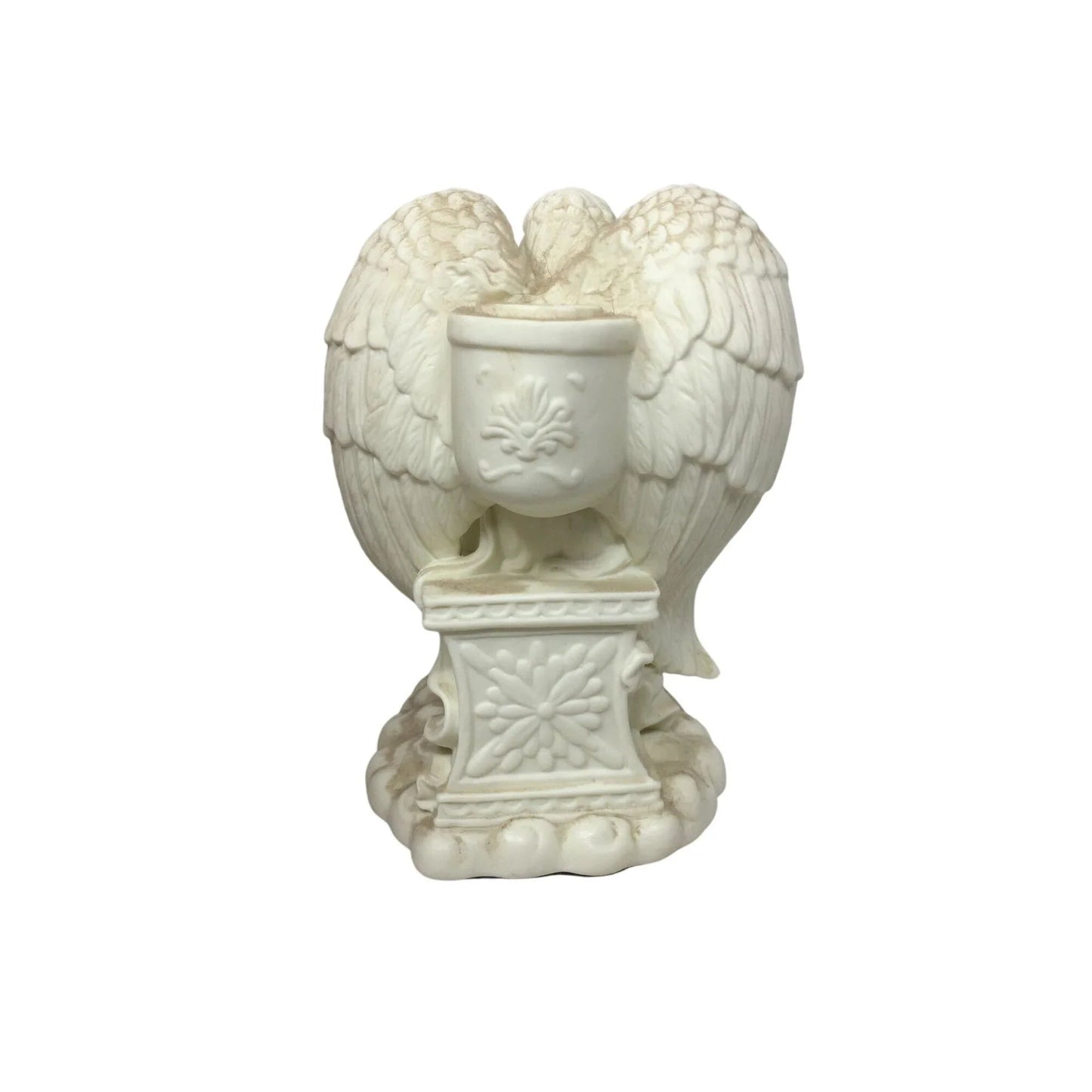 Vintage White ''PartyLite'' Angel Of Love Candle Holder - A+ Stuff - Candle Holders - A+ Stuff
