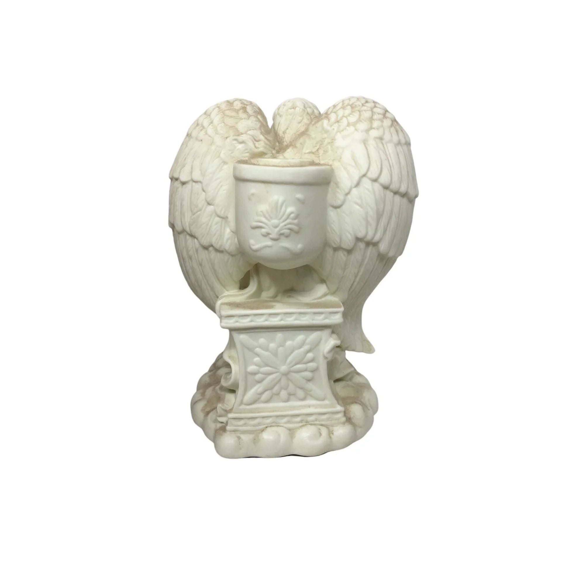 Vintage White ''PartyLite'' Angel Of Love Candle Holder - A+ Stuff - Candle Holders - A+ Stuff