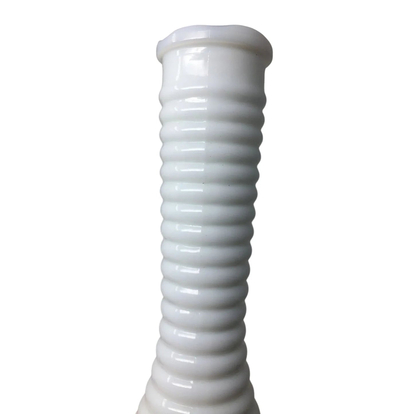 Vintage White Randall Ribbed Milk Glass Flower Vase - randall - Vase or Holder - A+ Stuff