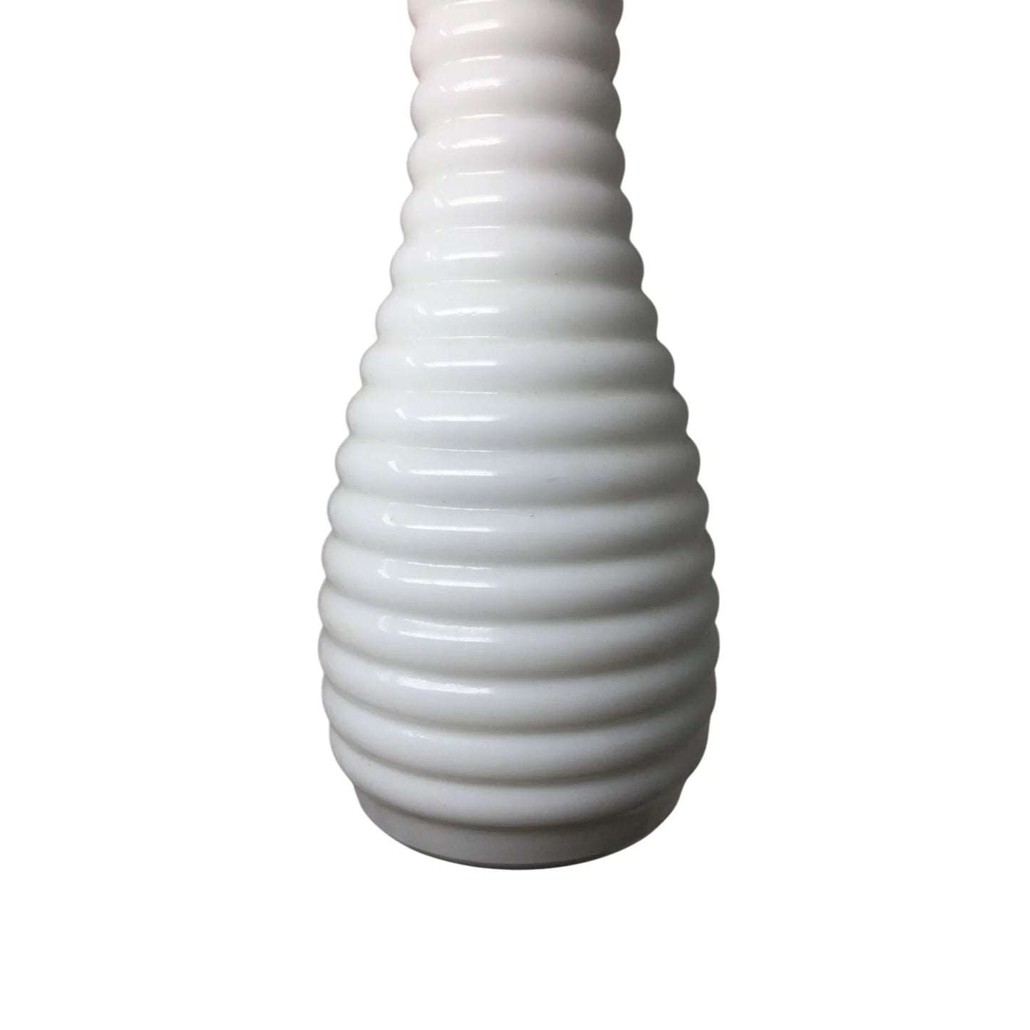Vintage White Randall Ribbed Milk Glass Flower Vase - randall - Vase or Holder - A+ Stuff