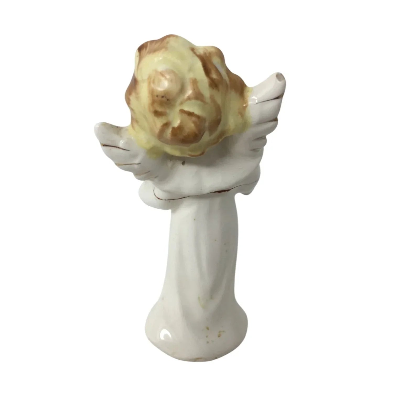 Vintage White Singing Angel - Hand Painted Artmark Originals Japan - A+ Stuff - Figurines - A+ Stuff