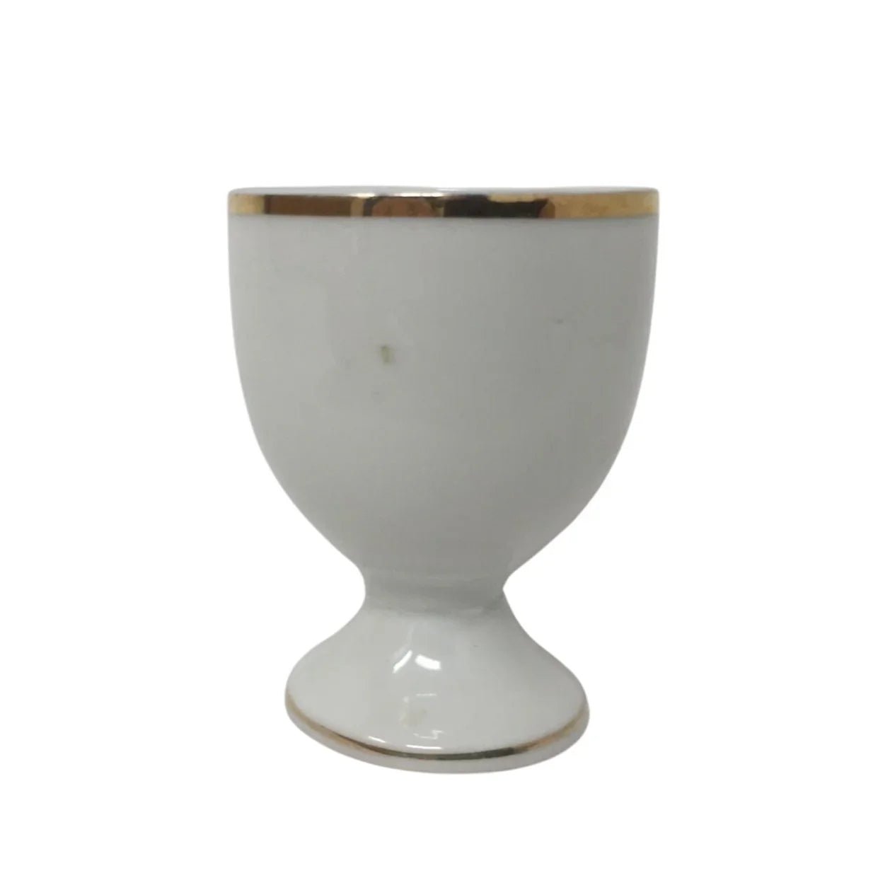 Vintage White/Gold Footed Egg Cup or Egg Holder - Made in Japan - A+ Stuff - Collectibles - A+ Stuff