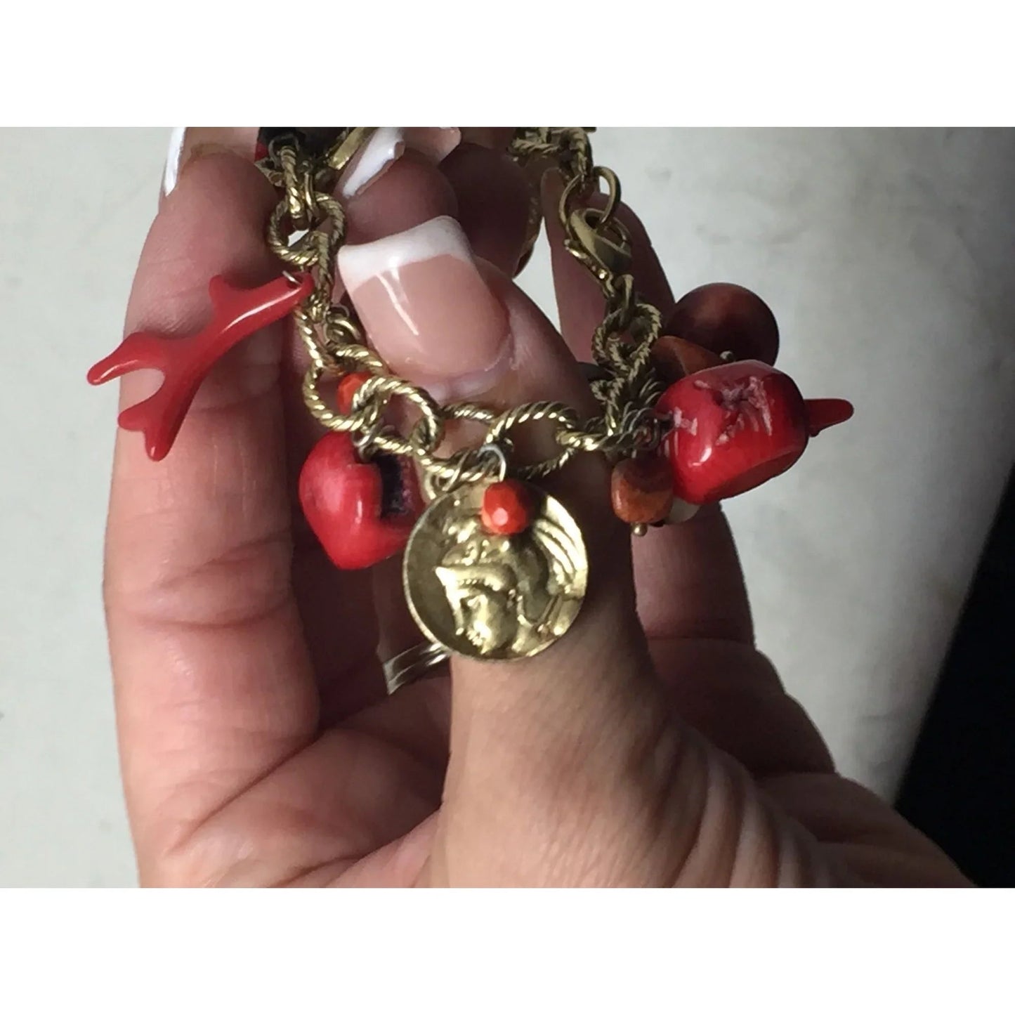 Vintage Women's Beach Themed Chunky Charm Bracelet - A+ Stuff - Bracelet - A+ Stuff