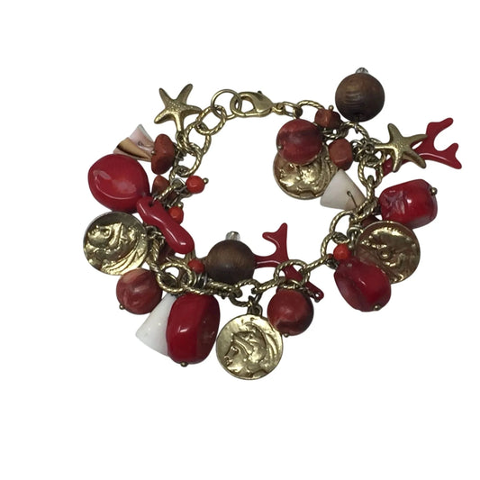 Vintage Women's Beach Themed Chunky Charm Bracelet - A+ Stuff - Bracelet - A+ Stuff