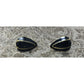 Vintage Women's Black and Gold Earrings - A+ Stuff - Earrings - A+ Stuff