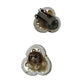 Vintage Women's Clip - On White Flower and Faux Pearl Earrings - A+ Stuff - Earrings - A+ Stuff