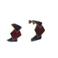 Vintage Women's Gold Tone Earrings (Blue, Pink, Purple) - A+ Stuff - Earrings - A+ Stuff