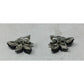 Vintage Women's Gray and Silver tone Clip On Earrings - A+ Stuff - Earrings - A+ Stuff