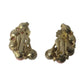 Vintage Women's Pink and Gold Beaded Clip On Earrings - A+ Stuff - Earrings - A+ Stuff