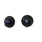 Vintage Women's Round Blue Purple Clip On Earrings with Rhinestones - A+ Stuff - earrings - A+ Stuff