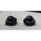 Vintage Women's Round Blue Purple Clip On Earrings with Rhinestones - A+ Stuff - earrings - A+ Stuff