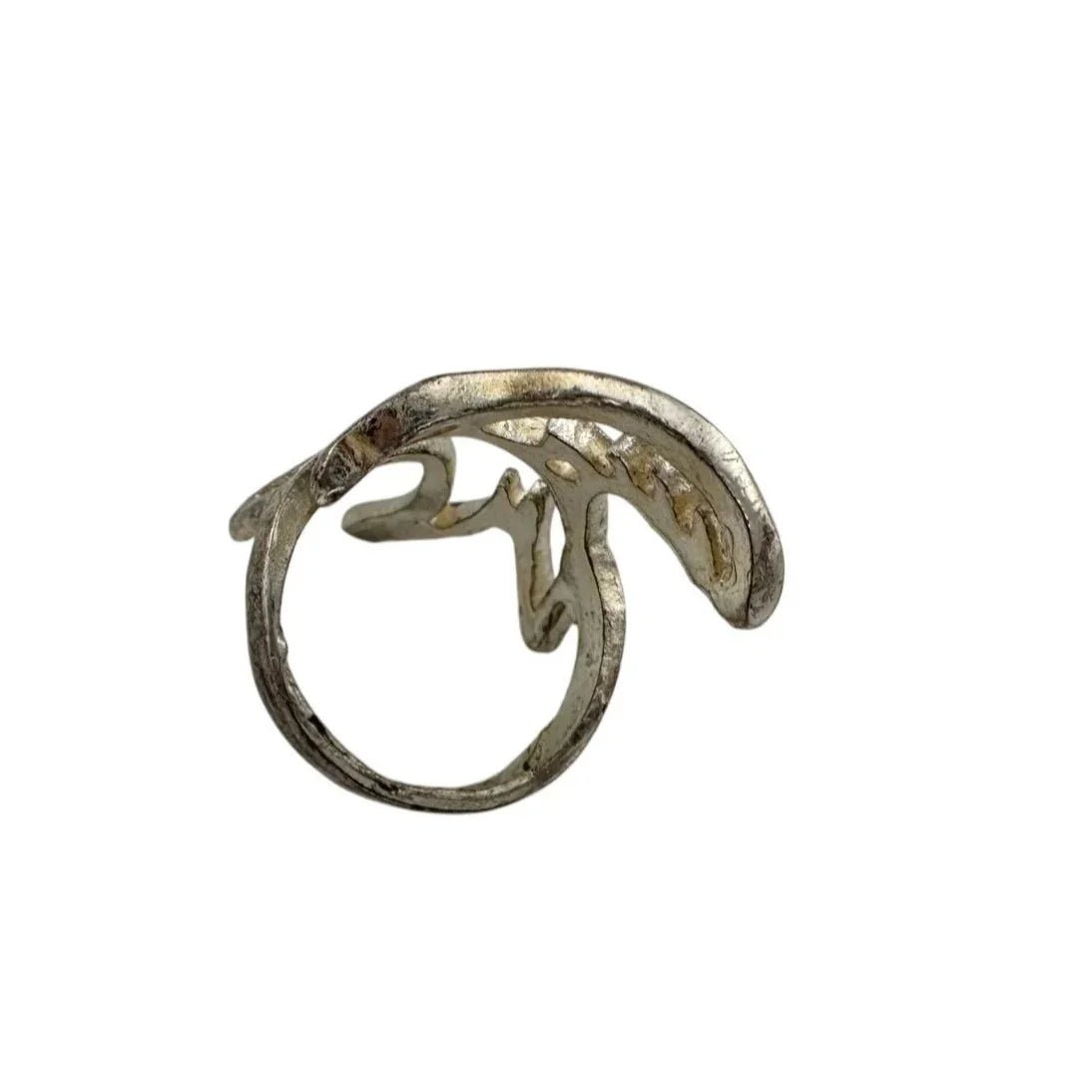 Vintage Women's Silver Toned Geometric Ring - A+ Stuff - Ring - A+ Stuff