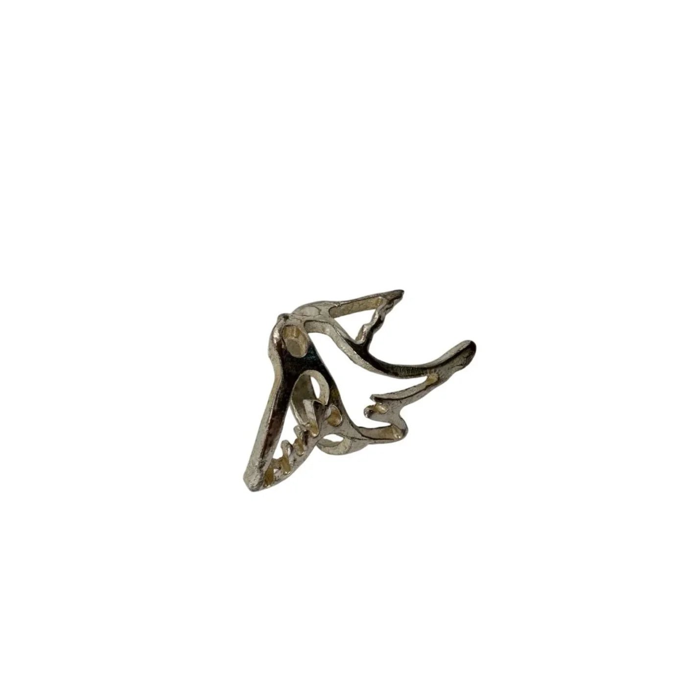 Vintage Women's Silver Toned Geometric Ring - A+ Stuff - Ring - A+ Stuff