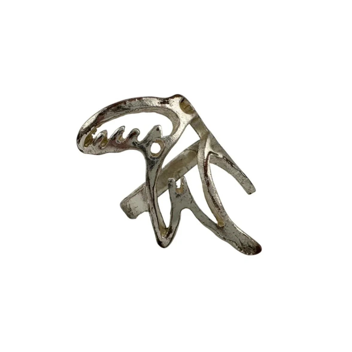 Vintage Women's Silver Toned Geometric Ring - A+ Stuff - Ring - A+ Stuff